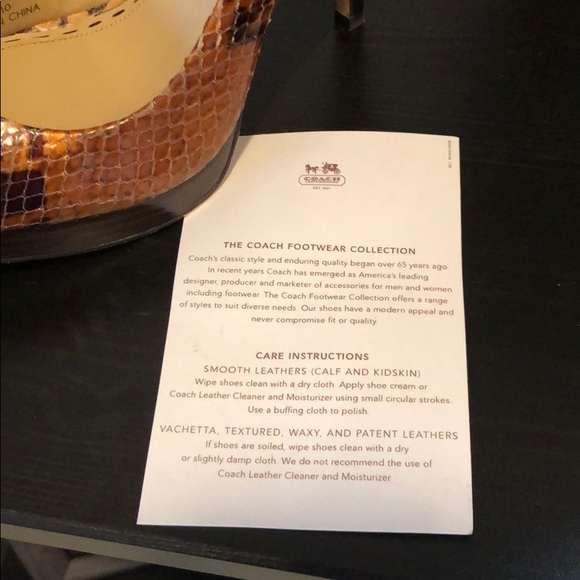 Coach Snake Print Heels - Picture 5 of 6